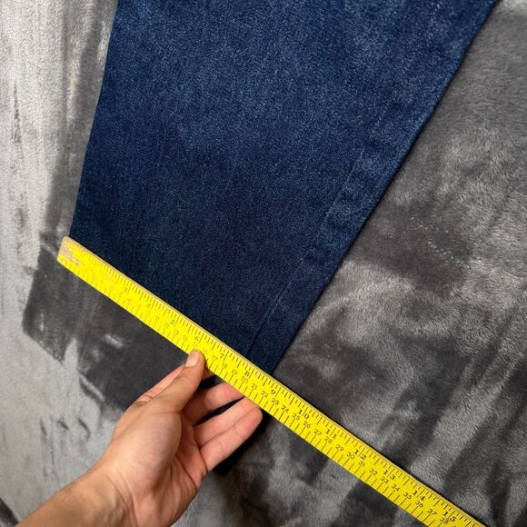 Vintage 80s Sergio Valente Dark Wash Denim Jeans Size 36x35 Western - Picture 5 of 7